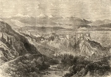 Vista de Granada, ilustración de 